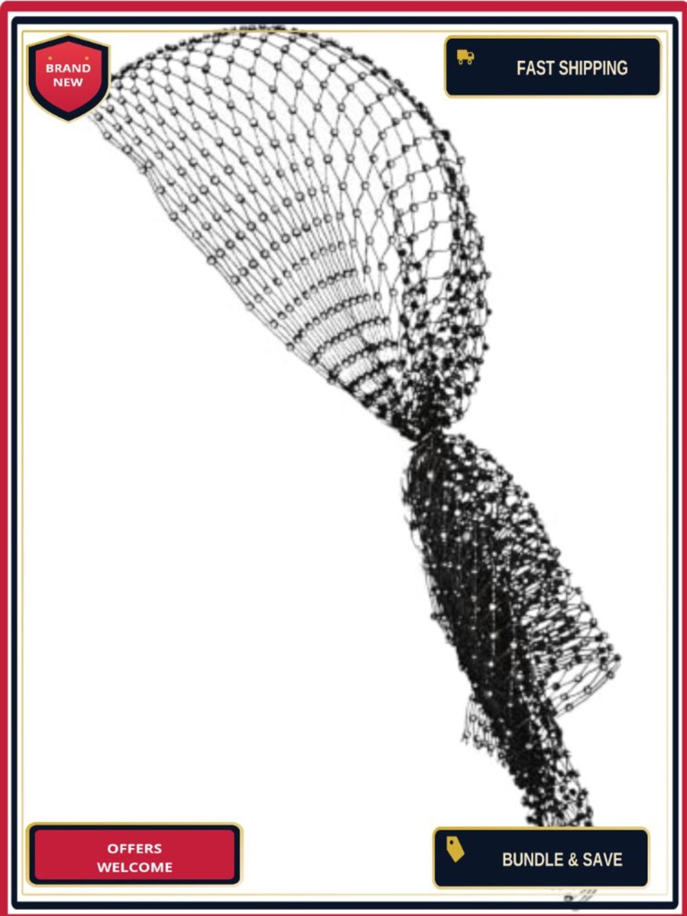 Sparkly Rhinestone Mesh Head Scarf for Women Stretchy Hair Wrap Bandana